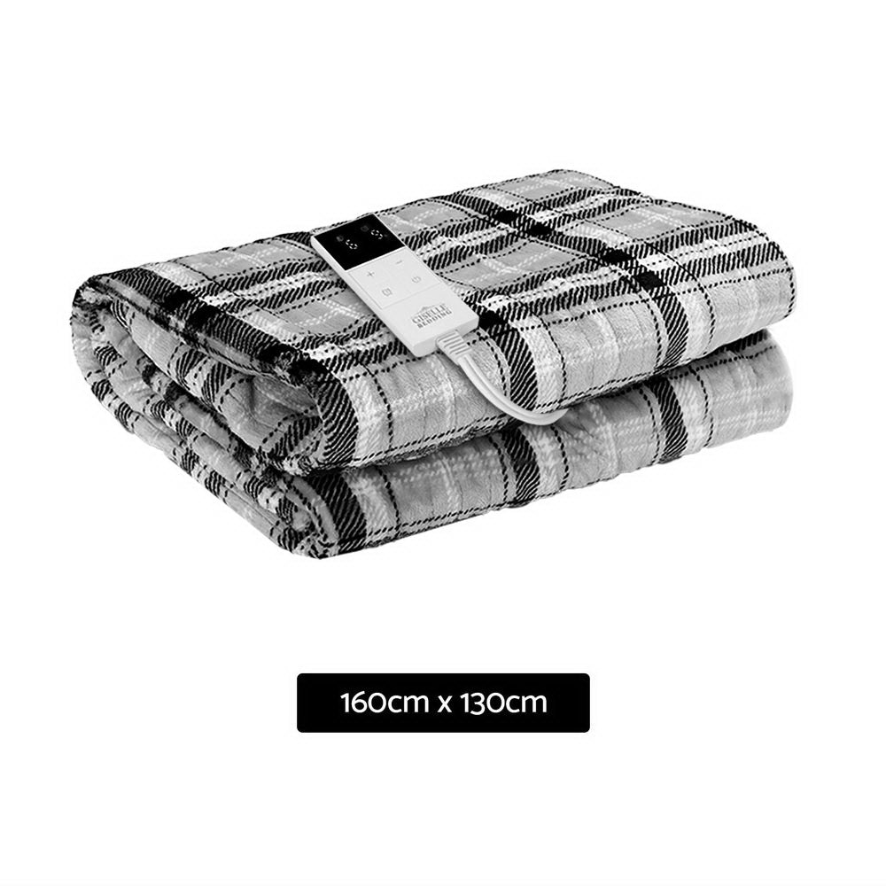 
                  
                    Electric Throw Blanket - Grey and White Checkered
                  
                
