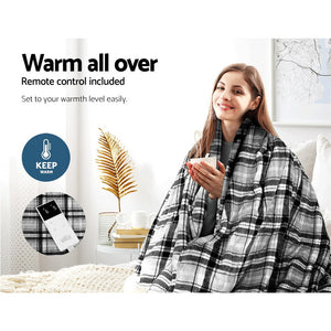 
                  
                    Electric Throw Blanket - Grey and White Checkered
                  
                