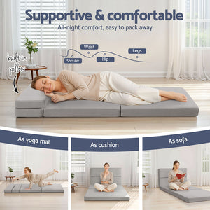 
                  
                    Giselle Foldable Mattress Folding Sofa Bed 4-fold Sleeping Camping Cushion Mat
                  
                