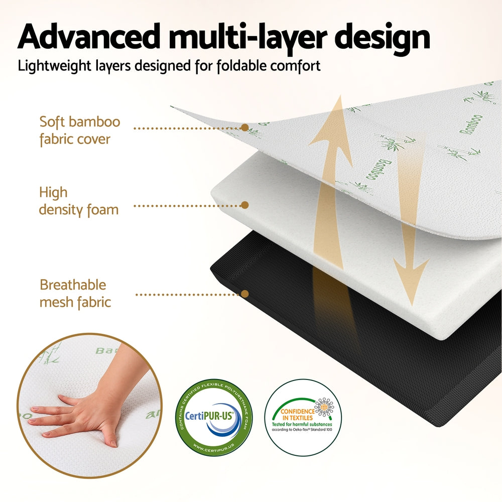 
                  
                    Giselle Foldable Mattress Folding Foam Mattresses Bamboo Queen
                  
                