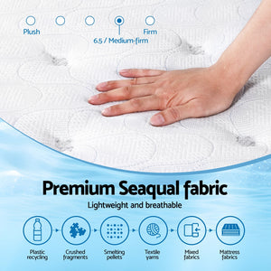 
                  
                    Giselle Bedding 30cm Seaqual Fabric Mattress Gel Foam Pocket Spring Queen Size
                  
                