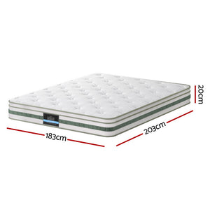 
                  
                    Giselle Bedding Green Tea Foam Pocket Spring Mattress King Bed Hybrid Mattresses
                  
                