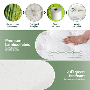 
                  
                    Giselle Bedding Green Tea Foam Pocket Spring Mattress King Bed Hybrid Mattresses
                  
                