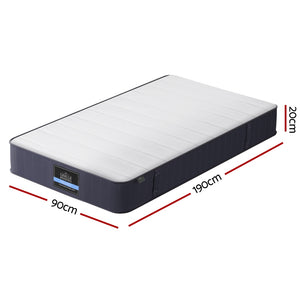 
                  
                    Giselle Bedding Tight Top Mattress 20cm Single Bed Pocket Spring Hybrid Mattresses
                  
                