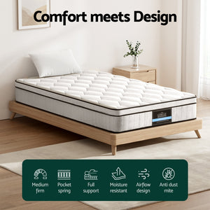 
                  
                    Giselle Bedding Mattress Boucle Fabric Cover Medium Firm 22cm King Single
                  
                