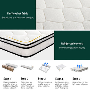 
                  
                    Giselle Bedding Mattress Boucle Fabric Cover Medium Firm 22cm Queen
                  
                