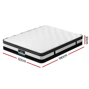 
                  
                    Giselle Bedding 30cm Mattress Medium Firm Euro Top Pocket Spring Hybrid Mattresses Double
                  
                