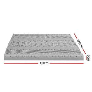 
                  
                    Giselle Bedding 8cm Memory Foam Mattress Topper 7-Zone Graphite Double
                  
                