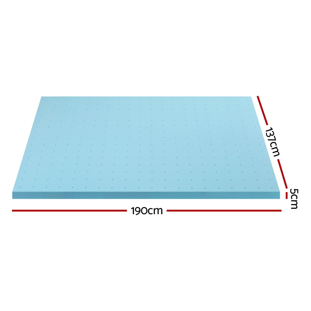
                  
                    Giselle Bedding Memory Foam Mattress Topper Ventilated Cool Gel 5cm Double
                  
                