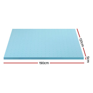 
                  
                    Giselle Bedding Memory Foam Mattress Topper Ventilated Cool Gel 5cm Double
                  
                