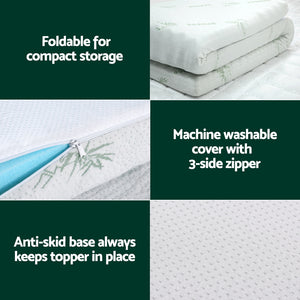 
                  
                    Giselle Bedding Memory Foam Mattress Topper Ventilated Cool Gel 5cm Double
                  
                