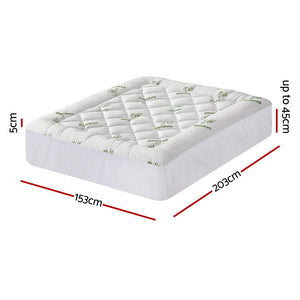 
                  
                    Giselle Mattress Topper 5cm Pillowtop toppers Bamboo Queen
                  
                