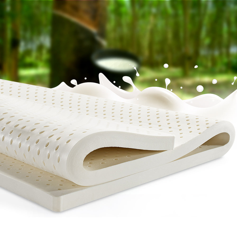 
                  
                    Pure Natural Latex Mattress Topper 7 Zone 5cm Double - Giselle Bedding
                  
                