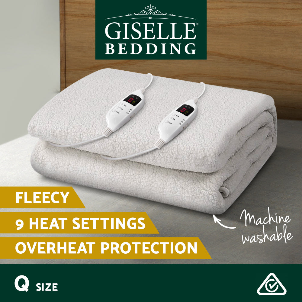 
                  
                    Giselle Bedding Queen Size Electric Blanket Fleece
                  
                