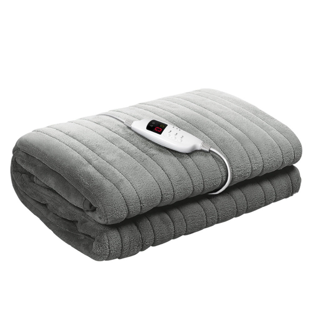 Electric Throw Blanket - Silver