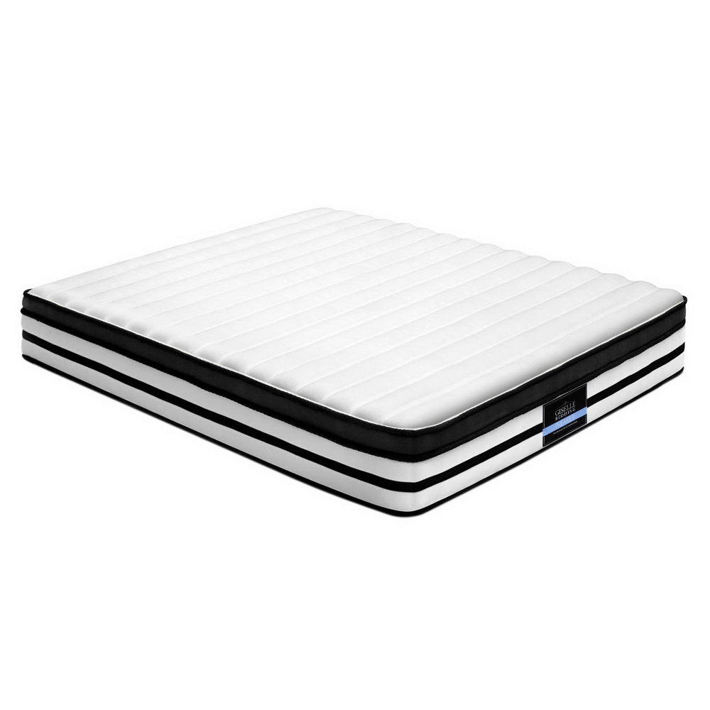 Giselle Bedding DOUBLE Size Bed Mattress Euro Top Pocket Spring Foam 27CM