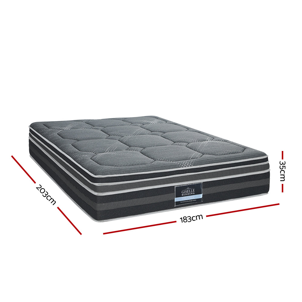
                  
                    Giselle 35CM KING Mattress Bed 7 Zone Dual Euro Top Pocket Spring Medium Firm
                  
                