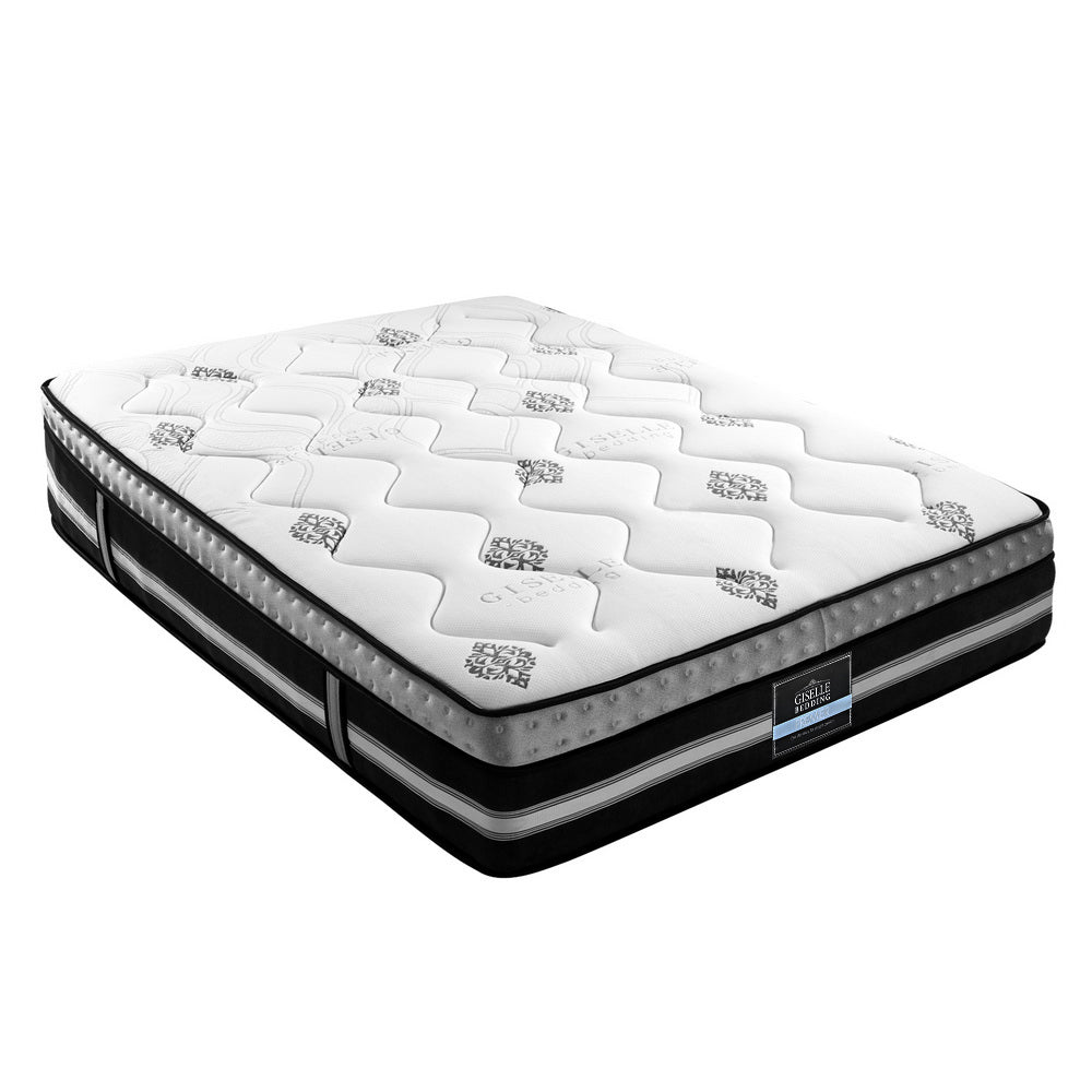 Giselle Bedding Galaxy Euro Top Cool Gel Pocket Spring Mattress 35cm Thick – Queen