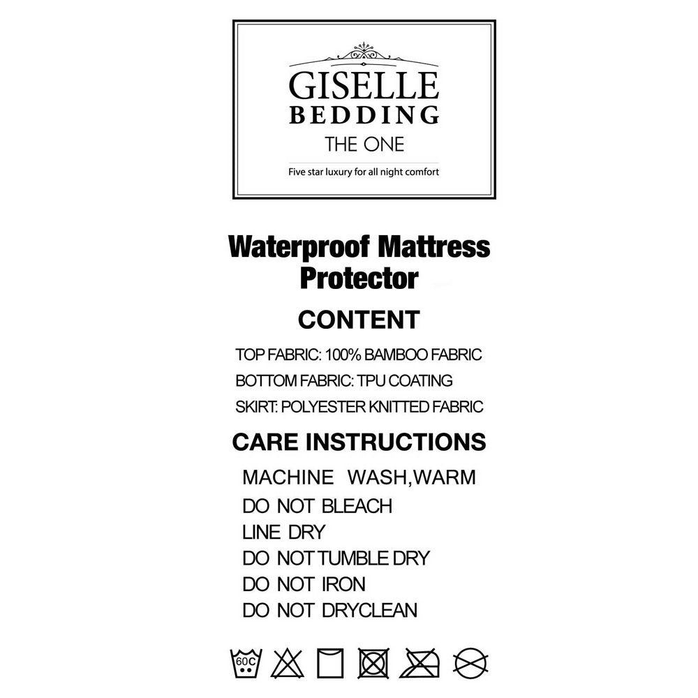 
                  
                    Bamboo Mattress Protector Single - Giselle Bedding
                  
                