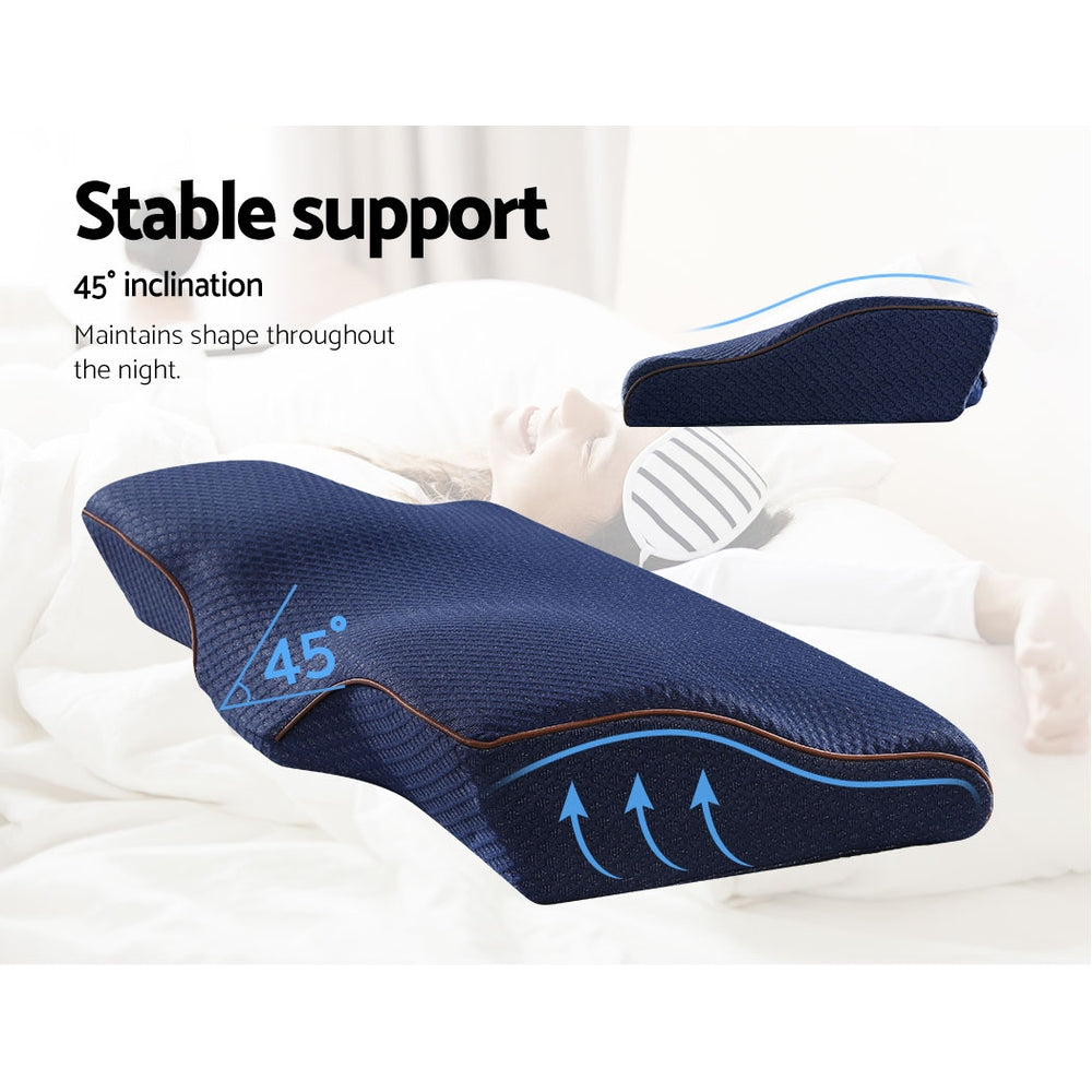 Ergonomische Contour Memory Foam Kussen Cervicale Spons Kussen Voor De Hals Pijn Ergonomische Contour Memory Foam Kussen Cervicale Spons Kussen Voor De Hals Pijn