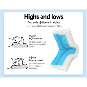 
                  
                    Giselle Bedding Memory Foam Contour Pillow Cool Gel Bamboo Cover
                  
                