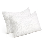 Set of 2 Rayon King Memory Foam Pillow - Giselle Bedding