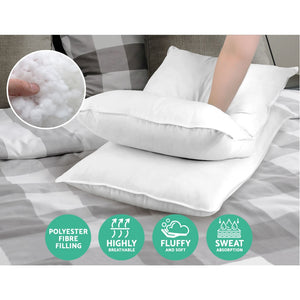 
                  
                    Set of 4 Medium & Firm Cotton Pillows - Giselle Bedding
                  
                