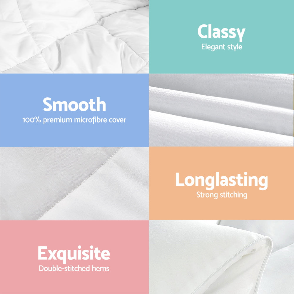 
                  
                    King Size 400GSM Microfibre Quilt - Giselle Bedding
                  
                