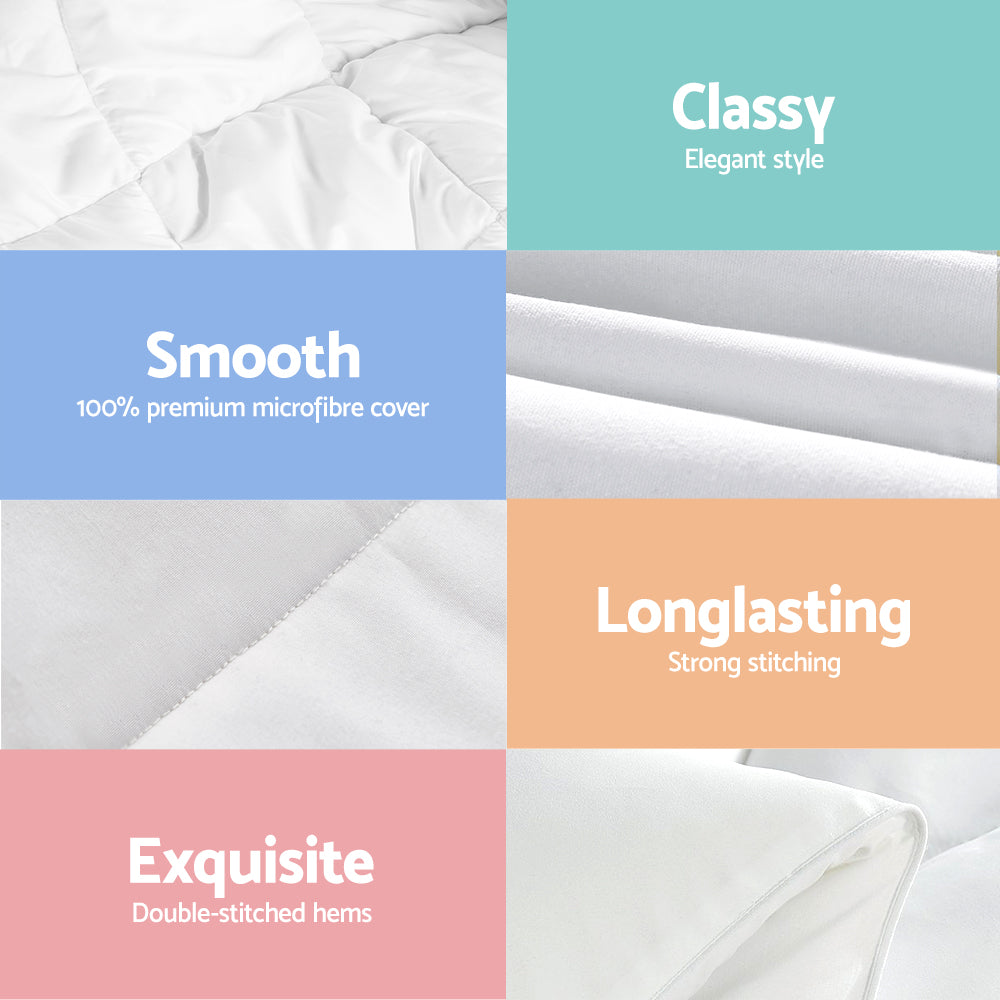 
                  
                    King Size 700GSM Bamboo Microfibre Quilt - Giselle Bedding
                  
                
