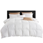 800GSM Goose Down Feather Quilt Cover Duvet Winter Doona White Queen - Giselle Bedding