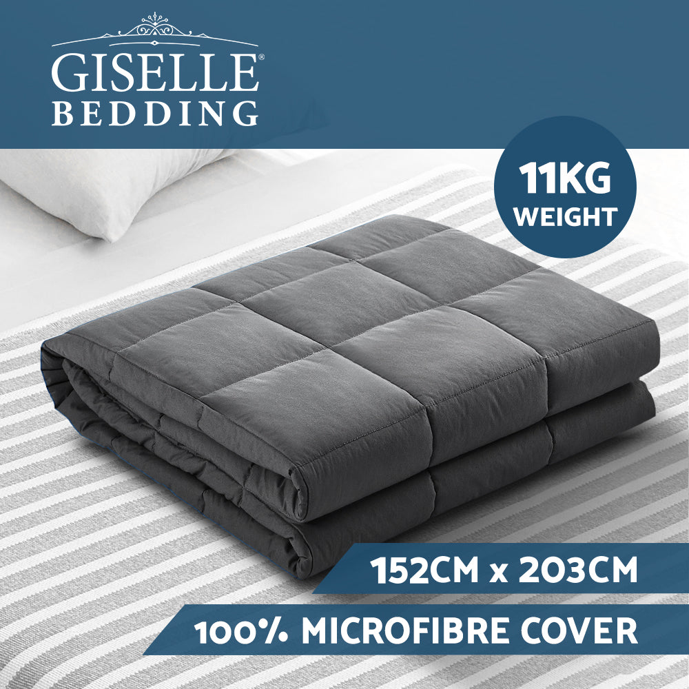 
                  
                    11KG Weighted Heavy Gravity Blankets - Dark Grey - Giselle Bedding
                  
                