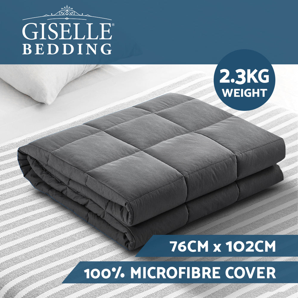 
                  
                    2.3KG Weighted Heavy Gravity Blankets - Dark Grey - Giselle Bedding
                  
                