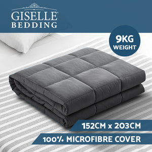 
                  
                    9KG Weighted Heavy Gravity Blankets - Dark Grey - Giselle Bedding
                  
                